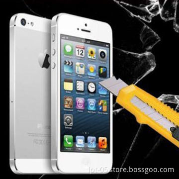 New 9H Hardness Tempered Glass Film Screen Protector for iPhone 5 with Best Japan AB Glue